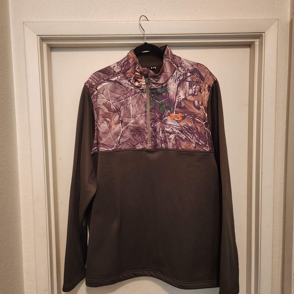 Under Armour Men's Camouflage and Brown Shirt